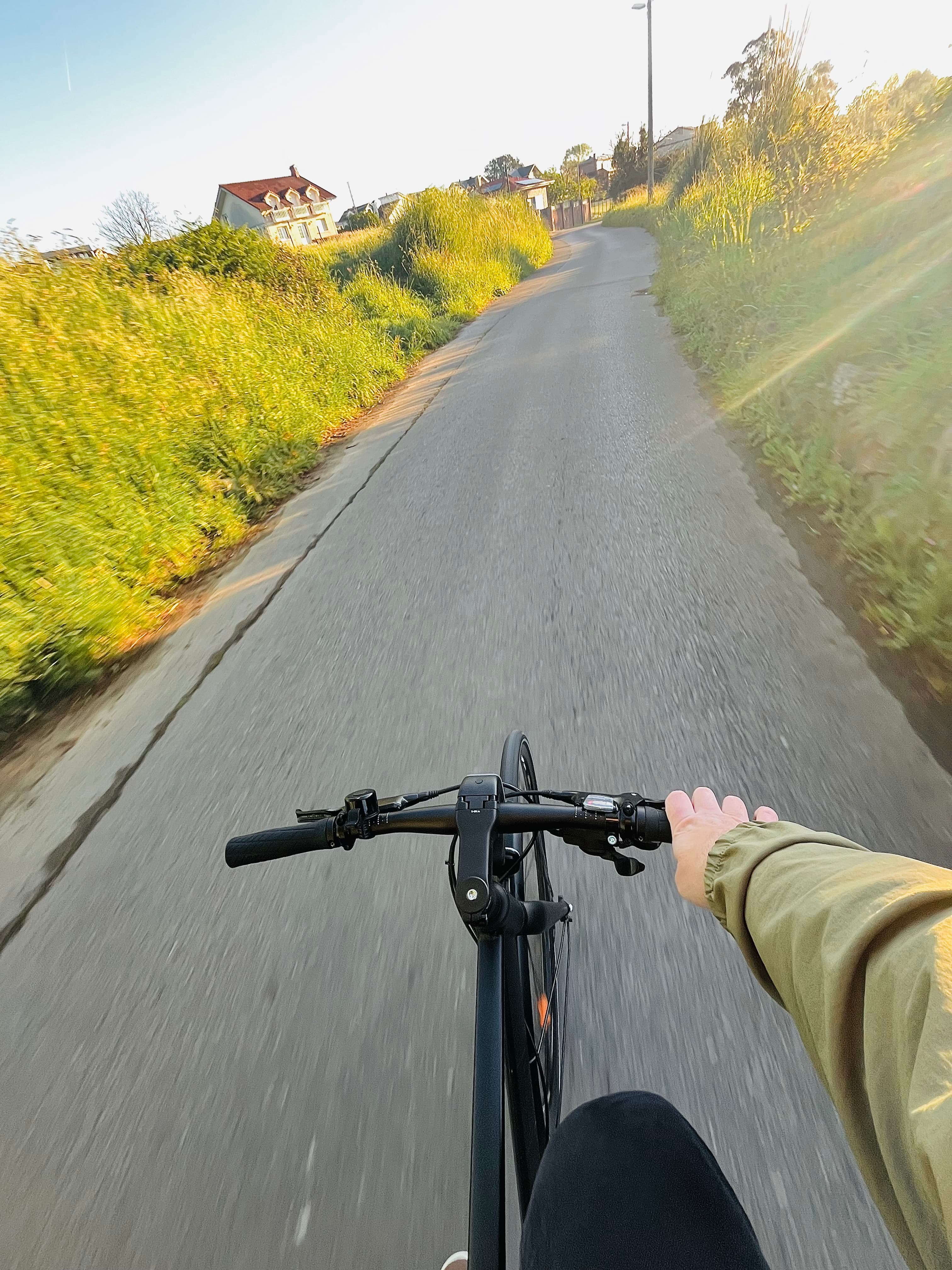 Mi bicicleta camino a la oficina