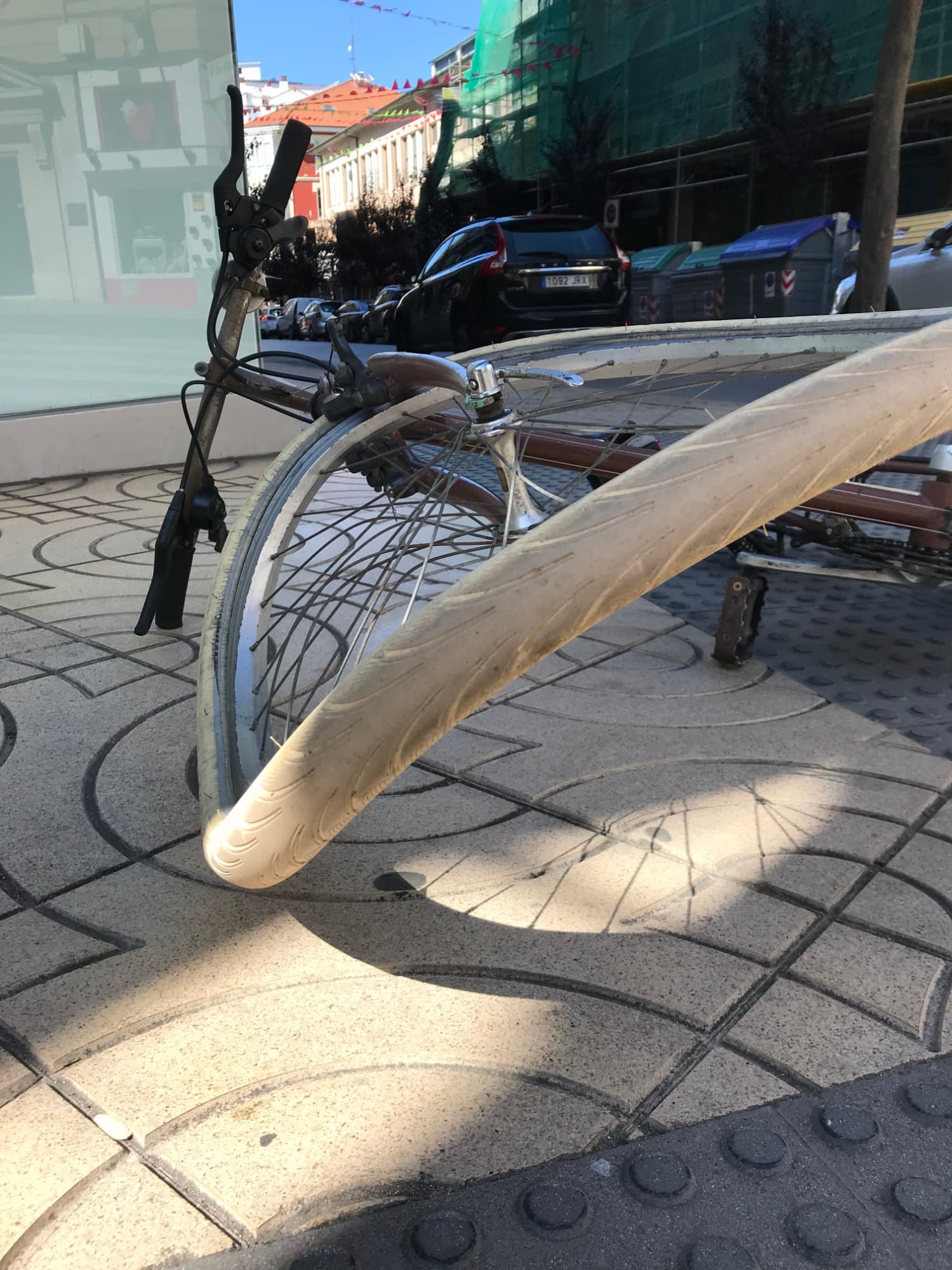 Mi bicicleta tras una caída aparatosa