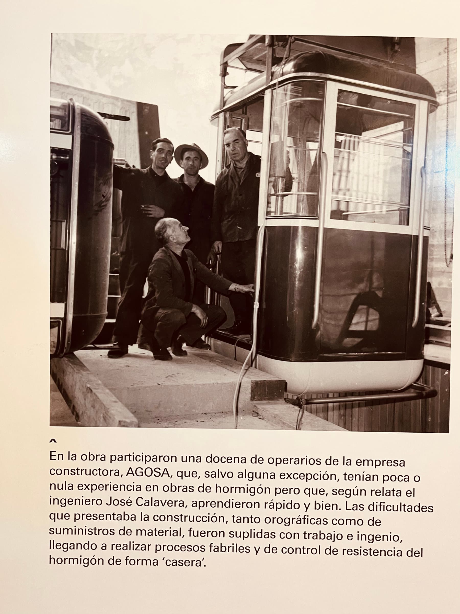 Fotografía de mi abuelo en el teleférico de Fuente Dé