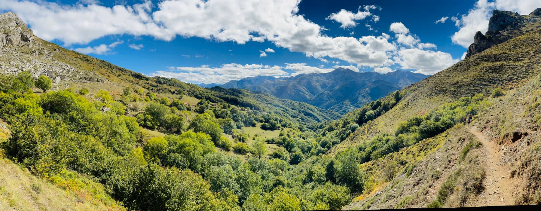 Vista panorámica hecha en Picos de Europa