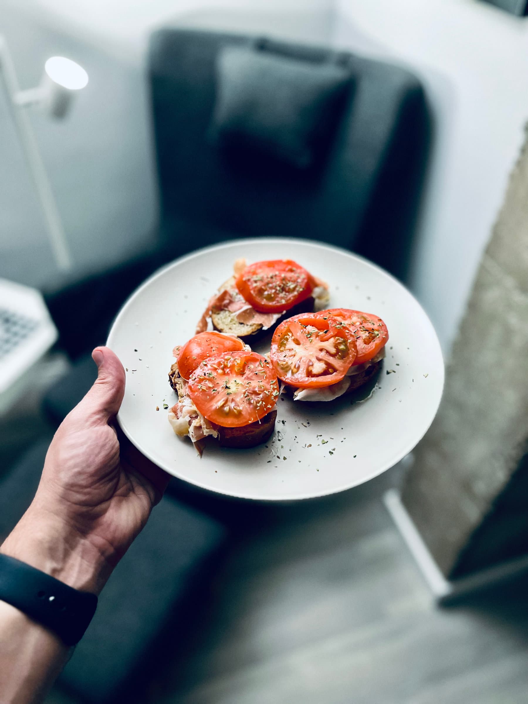 Pan con tomate