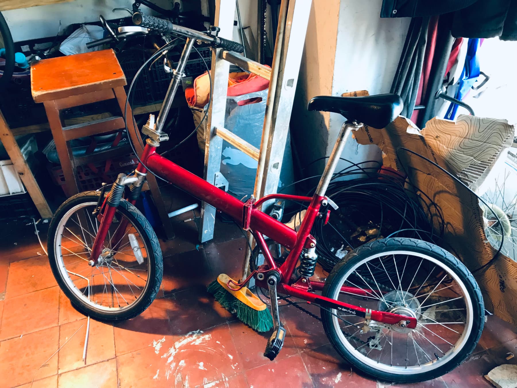 Mi antigua bicicleta plegable