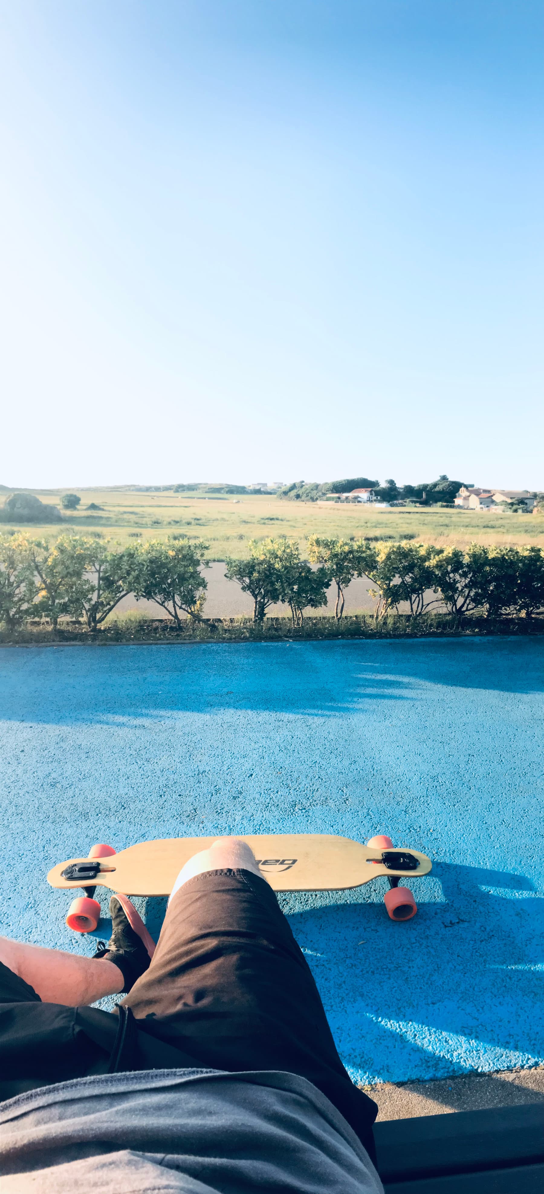 Mi longboard en Cuchía