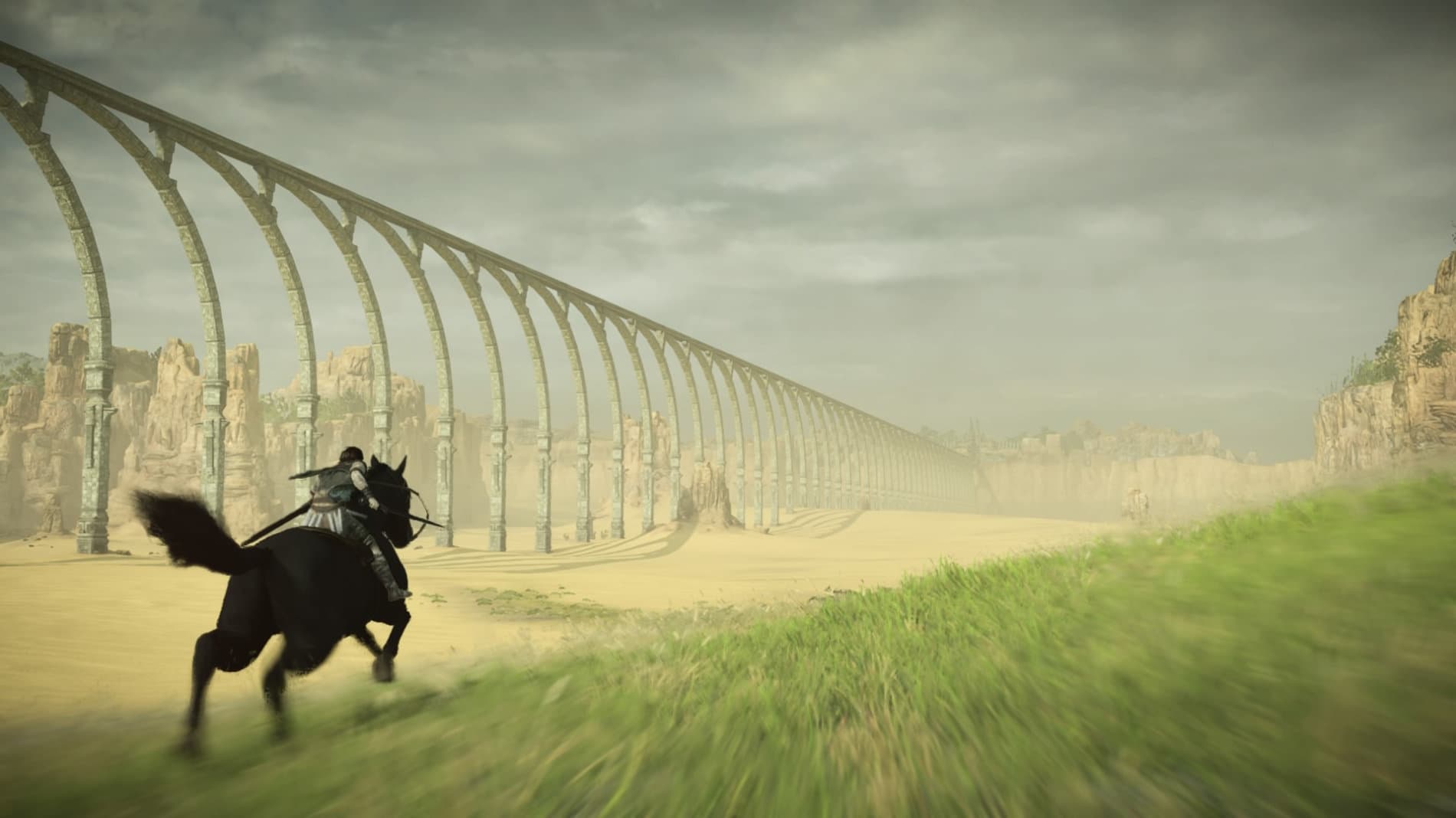 Shadow of the Colossus: vista de la entrada a La Tierra Prohibida
