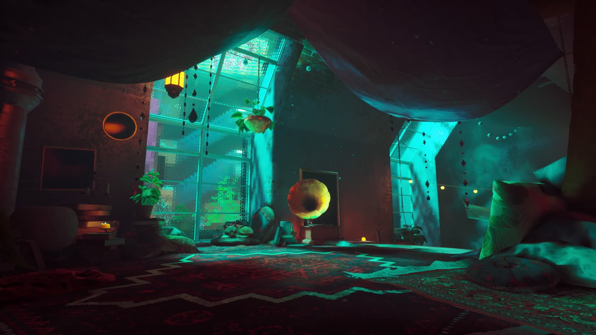 Stray: interior de un apartamento
