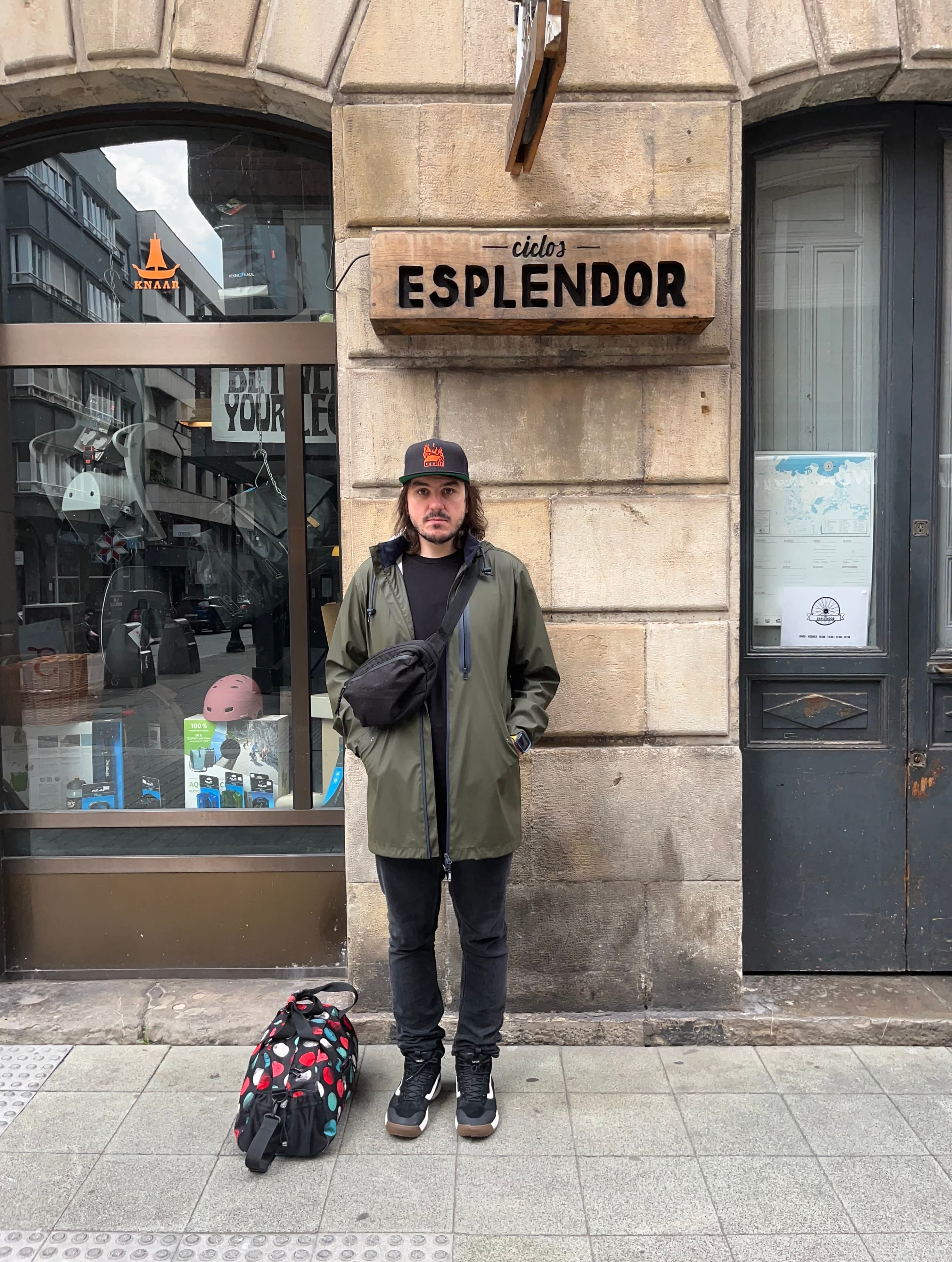 Un autorretraro en Ciclos Esplendor, en Gijón